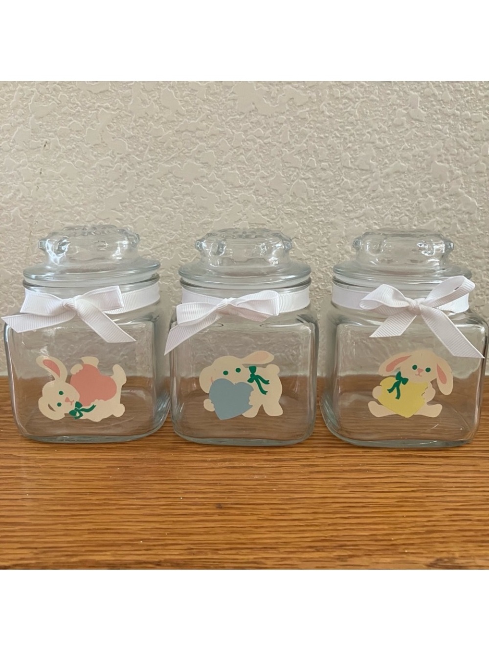 Glass Nursery Jars (Set of 3)